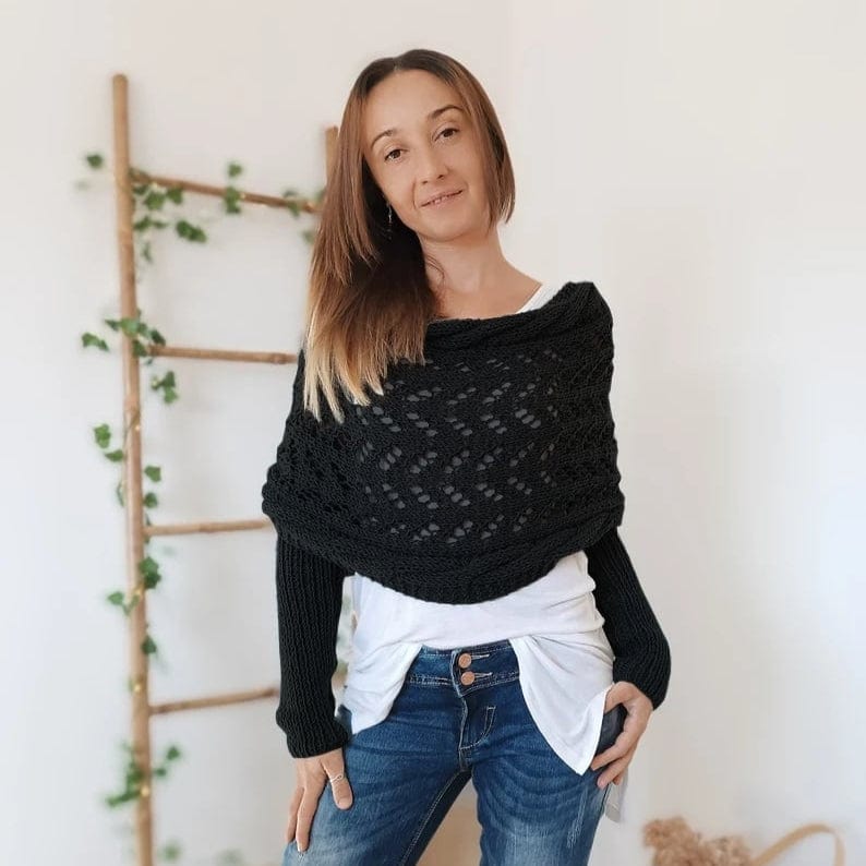 Strikket Tørklæde Dame - Omslagsklud - Emilia Scarf Danmarkmode.dk