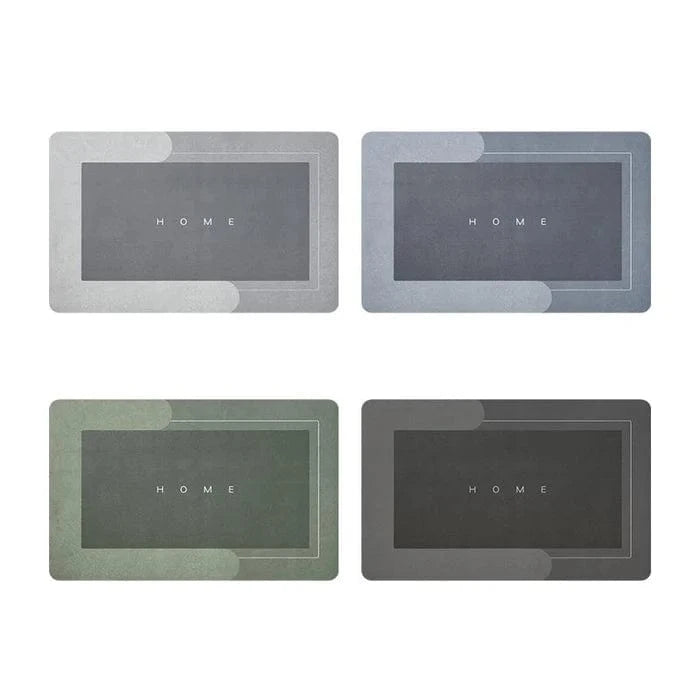 Super Absorberende Badeværelse Gulvmåtte - Skridsikker - Oval - Hurtigtørrende Bath Mats & Rugs Danmarkmode.dk