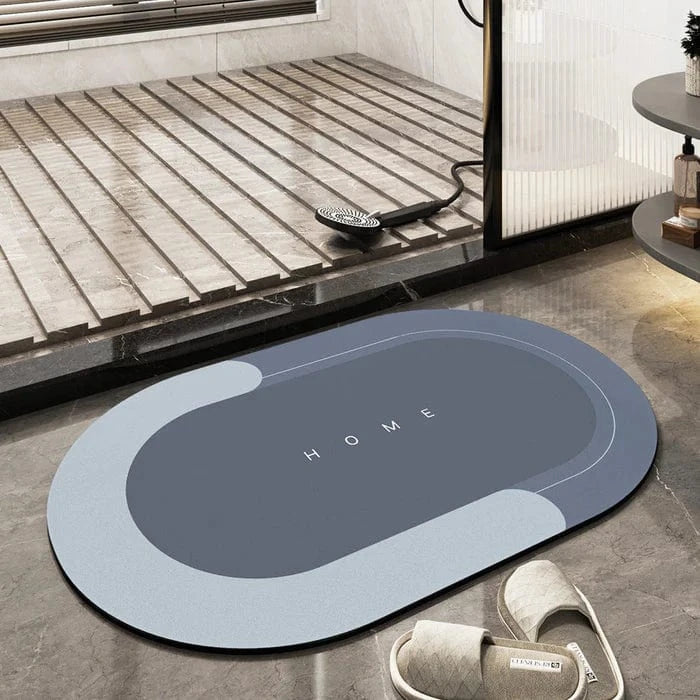 Super Absorberende Badeværelse Gulvmåtte - Skridsikker - Oval - Hurtigtørrende Bath Mats & Rugs Danmarkmode.dk