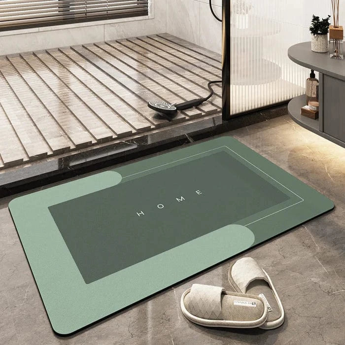 Super Absorberende Badeværelse Gulvmåtte - Skridsikker - Oval - Hurtigtørrende Bath Mats & Rugs Danmarkmode.dk