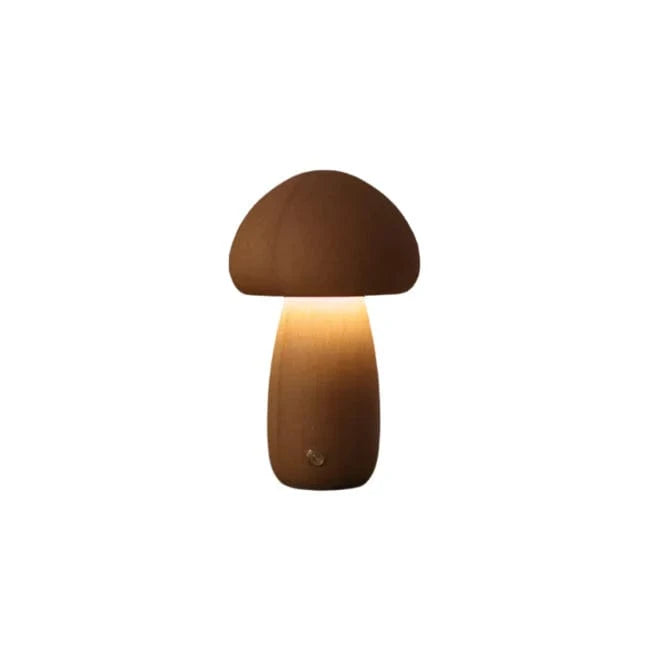 Svamp Natlys til Børn - Sengelampe - Dæmpbar - Træ Bedside Lamps Danmarkmode.dk