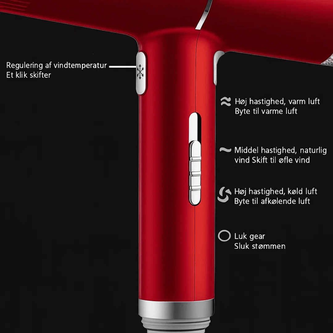 SwiftDry – Magnetisk hårtørrer – Ultralet <500 g – 110.000 rpm – Ion-teknologi Hair Dryers Danmarkmode