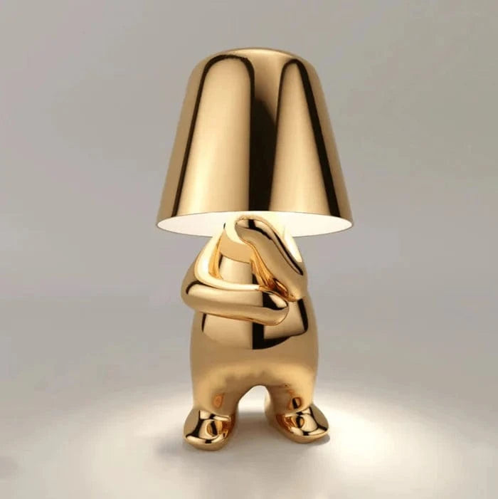 Tænker Lampe Trådløs LED Bordlampe - Metallisk - Moderne - USB Belysning Danmarkmode.dk