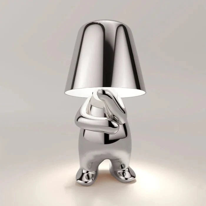 Tænker Lampe Trådløs LED Bordlampe - Metallisk - Moderne - USB Belysning Danmarkmode.dk