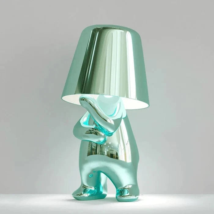 Tænker Lampe Trådløs LED Bordlampe - Metallisk - Moderne - USB Belysning Danmarkmode.dk