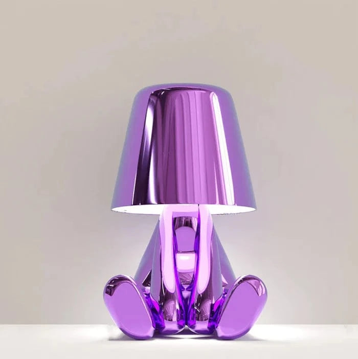 Tænker Lampe Trådløs LED Bordlampe - Metallisk - Moderne - USB Belysning Danmarkmode.dk