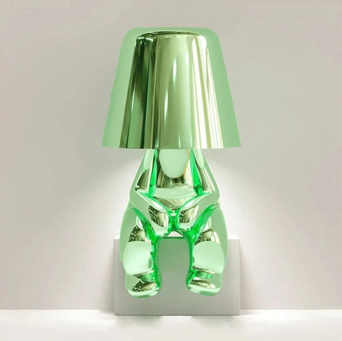 Tænker Lampe Trådløs LED Bordlampe - Metallisk - Moderne - USB Belysning Danmarkmode.dk