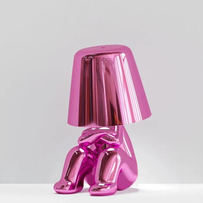 Tænker Lampe Trådløs LED Bordlampe - Metallisk - Moderne - USB Belysning Danmarkmode.dk