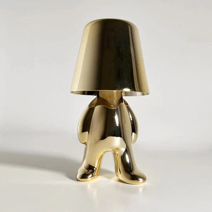 Tænker Lampe Trådløs LED Bordlampe - Metallisk - Moderne - USB Belysning Danmarkmode.dk