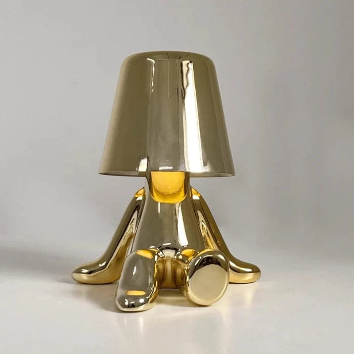 Tænker Lampe Trådløs LED Bordlampe - Metallisk - Moderne - USB Belysning Danmarkmode.dk