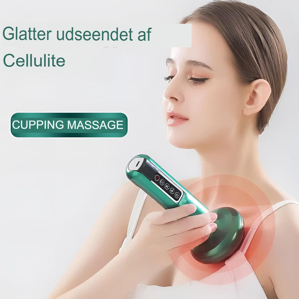 Trådløs Cellulite Elektrisk Massageapparat - Håndholdt - Cupping - Varme - Toning Electric Massagers Danmarkmode.dk