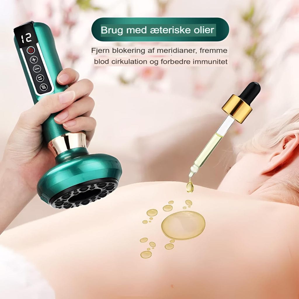 Trådløs Cellulite Elektrisk Massageapparat - Håndholdt - Cupping - Varme - Toning Electric Massagers Danmarkmode.dk