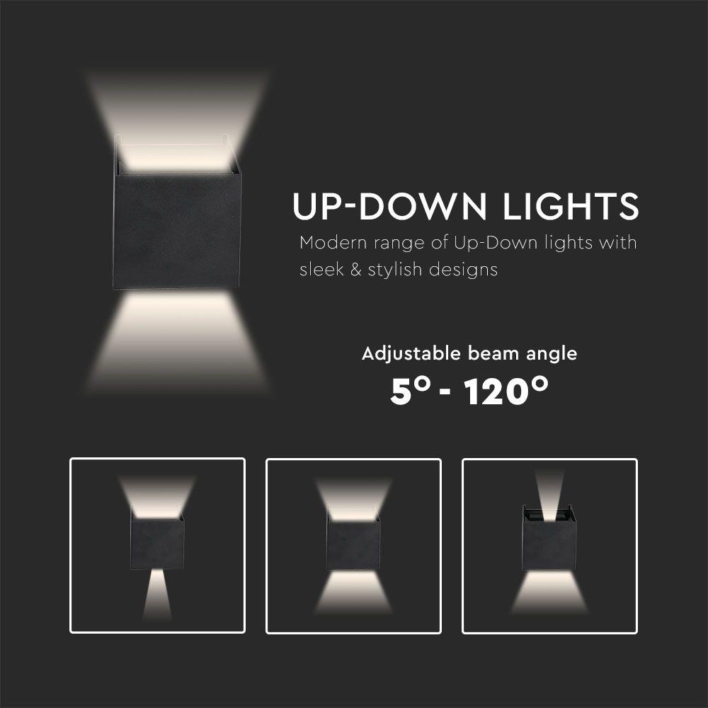 Trådløs LED Væglampe - Udendørs Lampe & Indendørs - Sort - Batteri Wall Light Fixtures Danmarkmode.dk