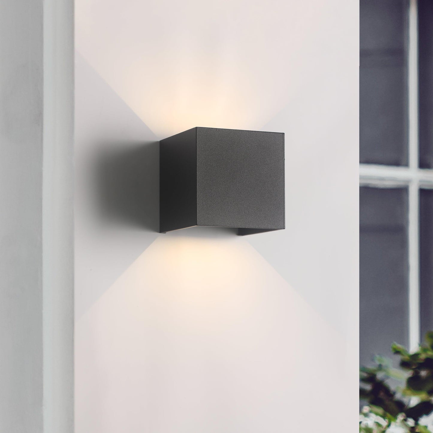 Trådløs LED Væglampe - Udendørs Lampe & Indendørs - Sort - Batteri Wall Light Fixtures Danmarkmode.dk