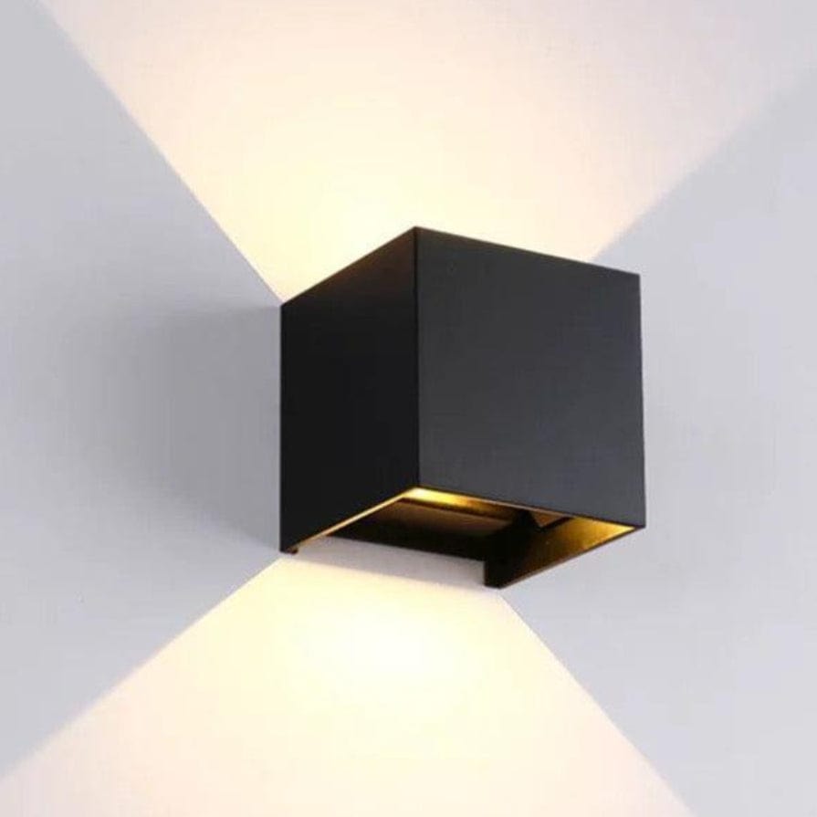 Trådløs LED Væglampe - Udendørs Lampe & Indendørs - Sort - Batteri Wall Light Fixtures Danmarkmode.dk