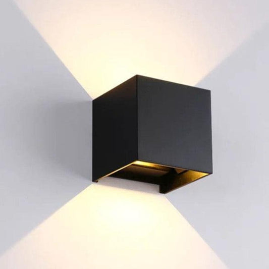 Trådløs LED Væglampe - Udendørs Lampe & Indendørs - Sort - Batteri Wall Light Fixtures Danmarkmode.dk