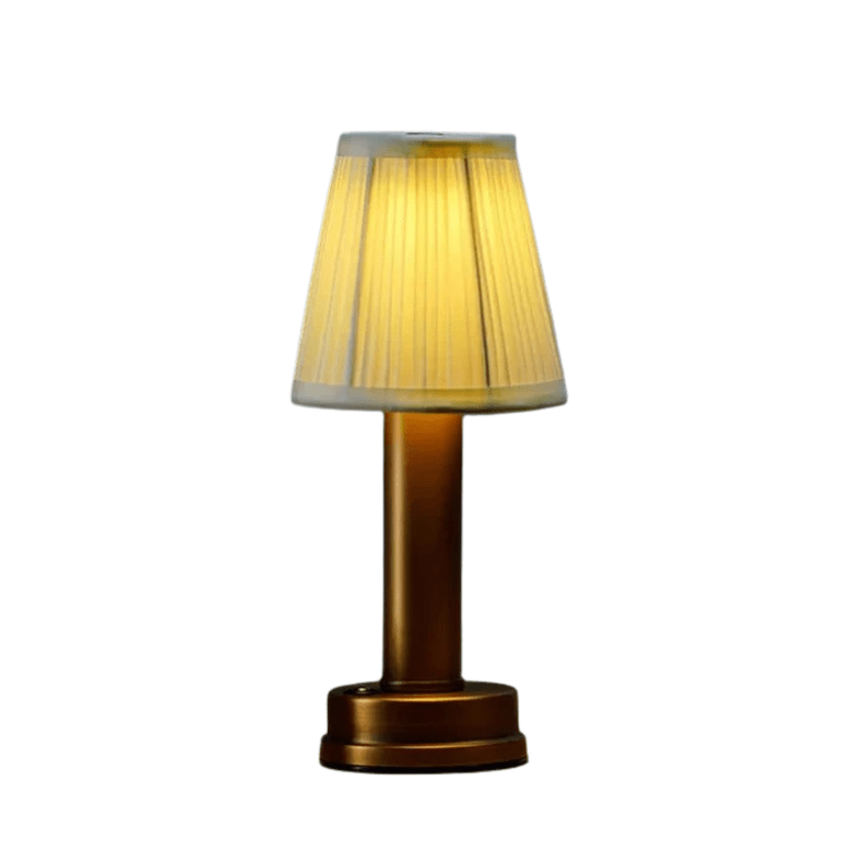 Trådløs Metal Skrivebordslampe - Stof - Dæmpbar - USB genopladelig Table Lamps Danmarkmode.dk