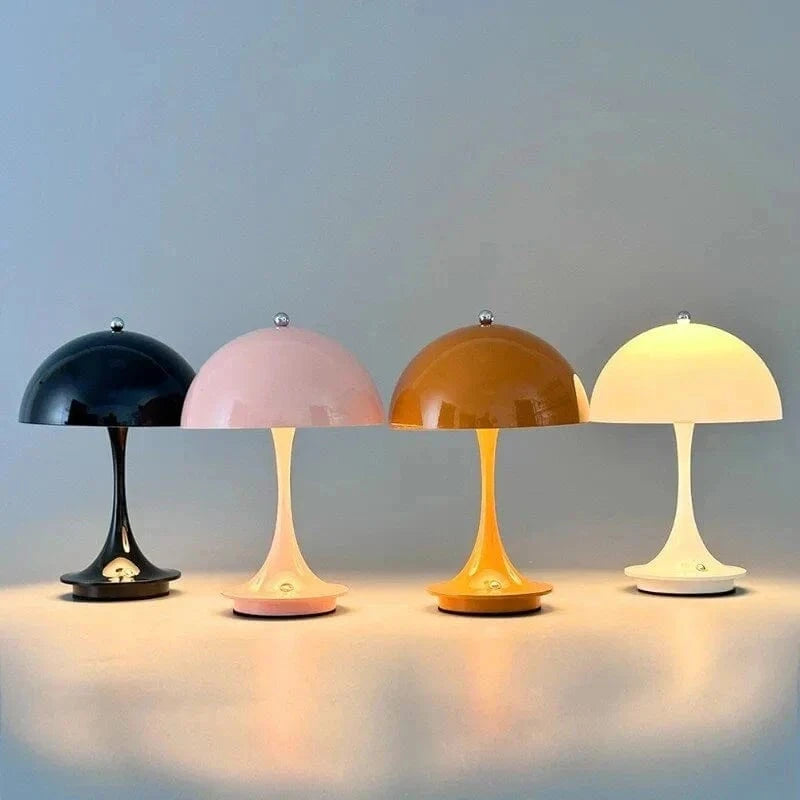 Trådløs Svampelampe - Dæmpbar - Bærbar Led Lampe - NordicMush Table lamps Danmarkmode.dk