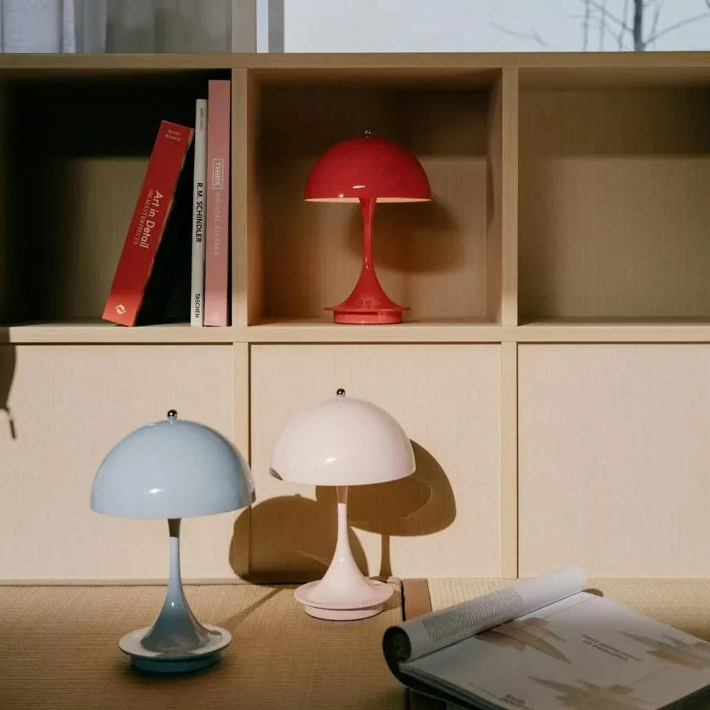 Trådløs Svampelampe - Dæmpbar - Bærbar Led Lampe - NordicMush Table lamps Danmarkmode.dk