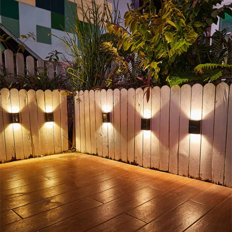 Trådløs Udendørs Solcellelamper - Væglamper - Vandtæt - 600mAh Litiumbatteri Wall Light Fixtures Danmarkmode.dk