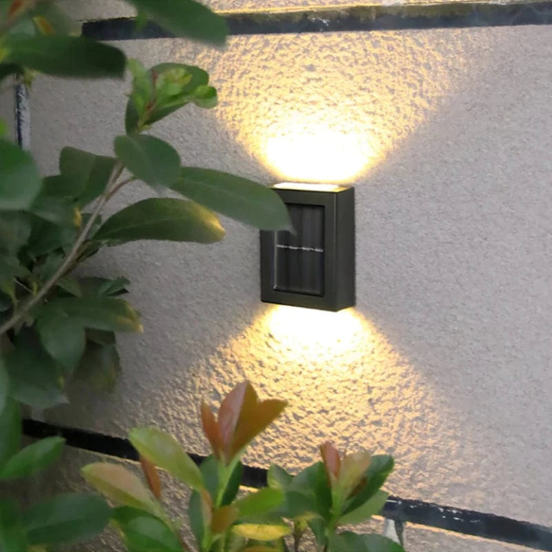 Trådløs Udendørs Solcellelamper - Væglamper - Vandtæt - 600mAh Litiumbatteri Wall Light Fixtures Danmarkmode.dk