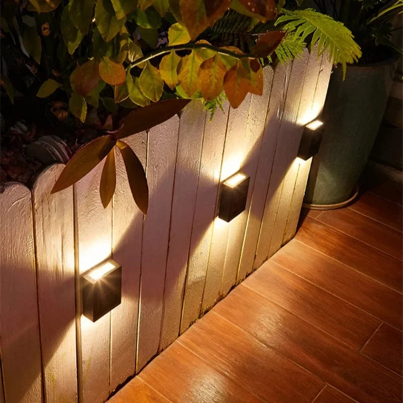 Trådløs Udendørs Solcellelamper - Væglamper - Vandtæt - 600mAh Litiumbatteri Wall Light Fixtures Danmarkmode.dk