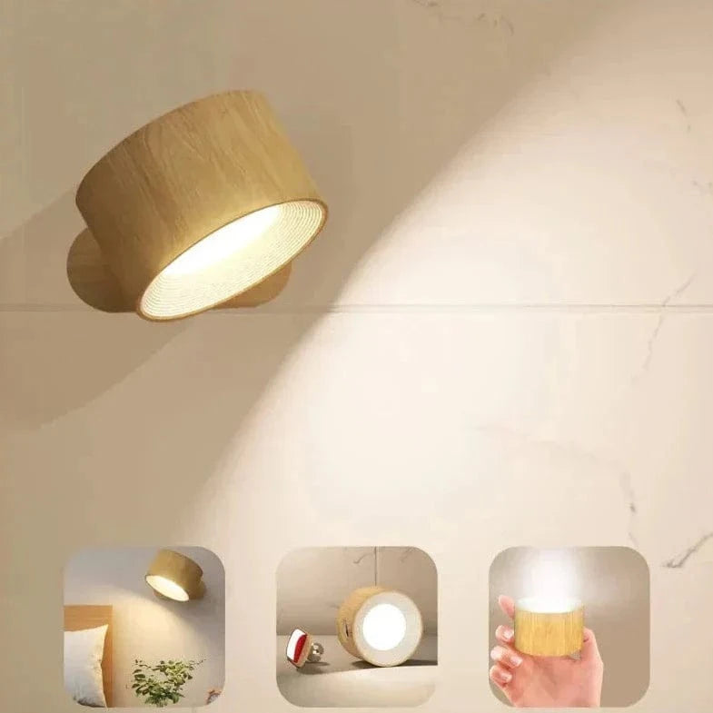 Trådløs Væglampe - Magnetisk LED Lampe - Indendørs Belysning Wall Lamp Danmarkmode.dk