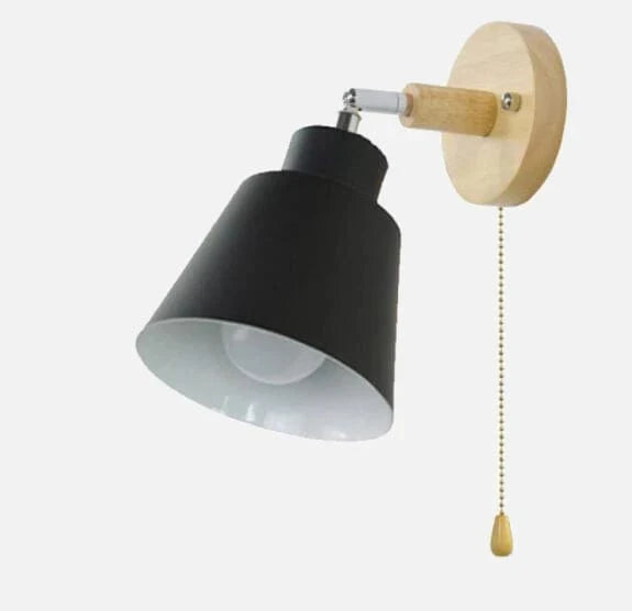 Træ Base Drejelig Væglampe mit Trækledning - Moderne - Indendørs Lys - 40W Wall Light Fixtures Danmarkmode.dk
