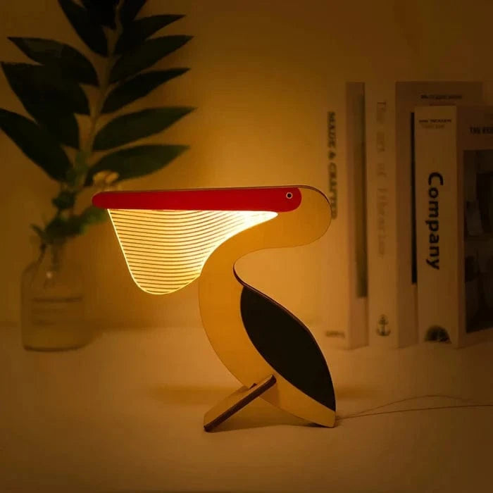 Træ Dyr Dekorativ Sengelampe til Børn - Natlampe - LED - Akryl Night Lights Danmarkmode.dk