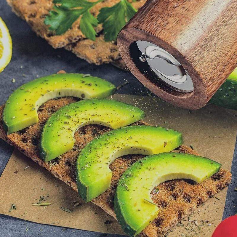 Træ Salt og Peberkværn - Bestik - Vandafvisende - Akacietræ Spice Grinders Danmarkmode.dk