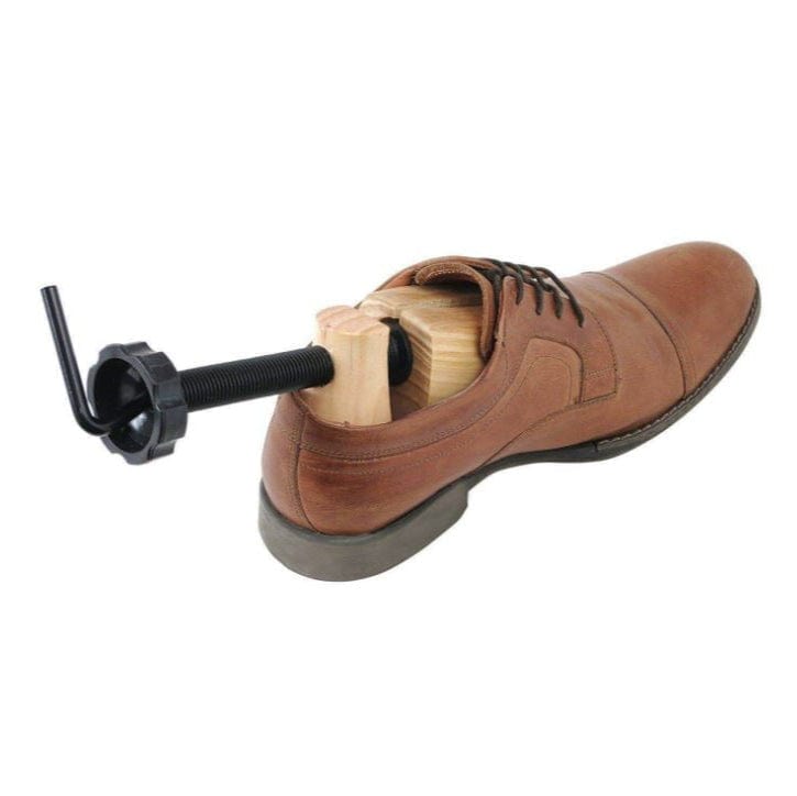 Træ Skosträckare - Justerbar - Holdbar - Skostrækker - Metalbeslag Shoe Trees Danmarkmode.dk