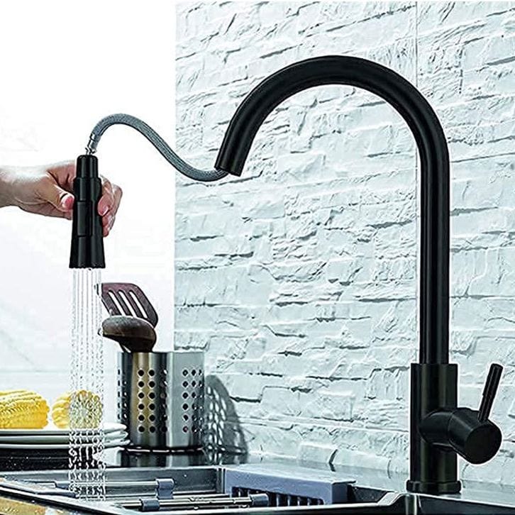 Træk Ned Smart Sensor Køkkenarmatur - Rustfrit Stål - Blandingsbatteri Kitchen Sink Faucets Danmarkmode.dk