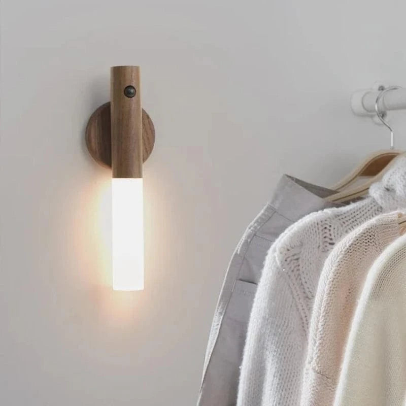 Træpind Genopladelig Væglampe - Aftagelig - Bevægelsessensor - Natlys Wall Light Fixtures Danmarkmode.dk