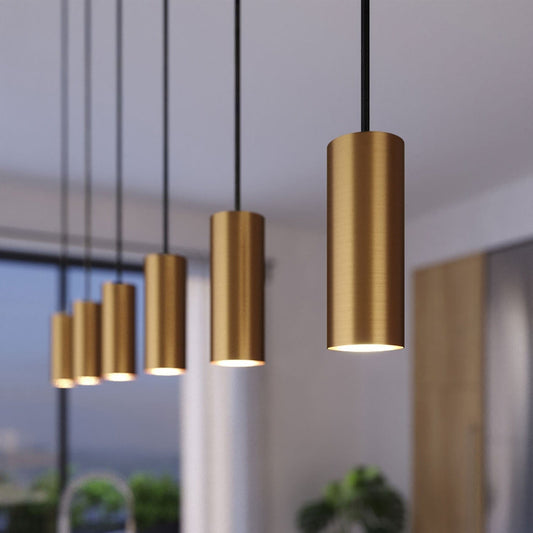 Tube Loftslampe Messing - Dæmpbar - 6cm - 200cm længde Ceiling lamp Danmarkmode.dk