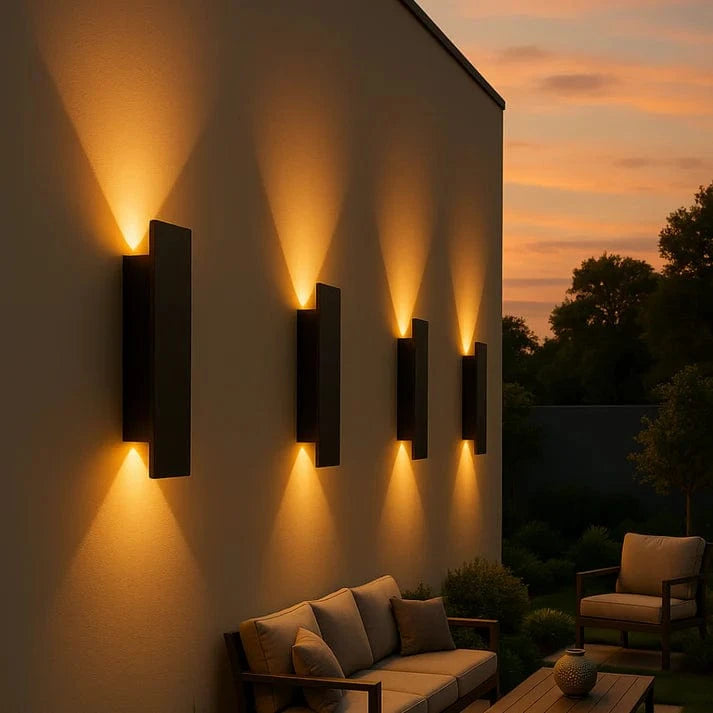 Udendørs Aluminium Væglampe - Vandtæt - LED - 18W Wall Light Fixtures Danmarkmode.dk