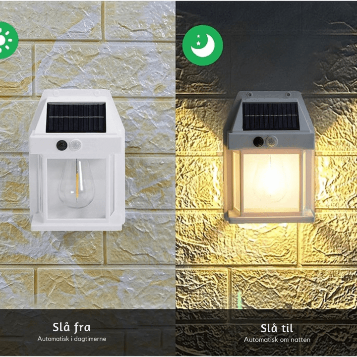 Udendørs Bevægelsessensor Væglampe - Havelamper - Vandtæt - Solcellelampe Wall Light Fixtures Danmarkmode.dk