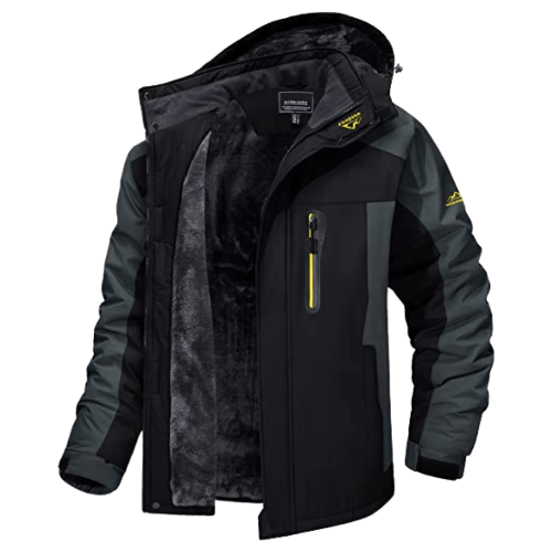 Udendørs Vandtæt Jakke til mænd - Let, åndbar, stilren, farve: Sort, størrelse: M-XXL, ideel til aktive udendørs aktiviteter Coats & Jackets Danmarkmode.dk