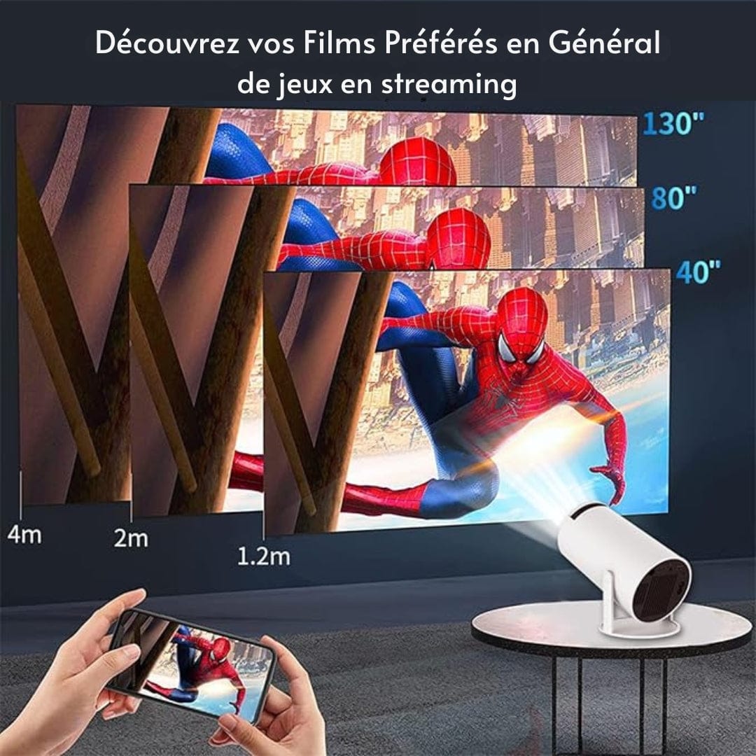 UltraScreen 4K Projektor – Intelligent, Seamless Connectivity, Film & Spil, Home Theater, High-Performance, RGB, Entertainment Projectors Danmarkmode.dk