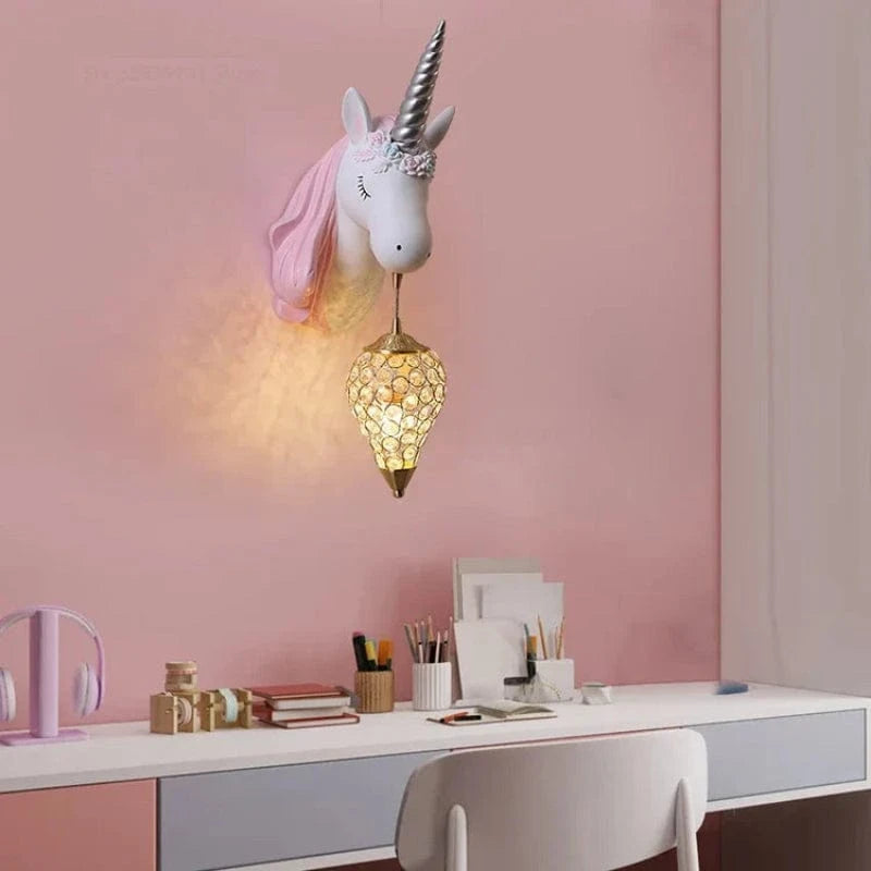 Unicorn Væglampe til børn - Værelsesindretning - Moderne - LED Wall Light Fixtures Danmarkmode.dk