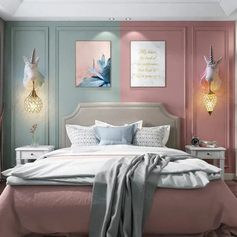 Unicorn Væglampe til børn - Værelsesindretning - Moderne - LED Wall Light Fixtures Danmarkmode.dk