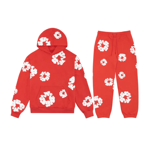 Unisex træningsdragt med blomster fra Modera | Ikonisk print | Vanero | Komfortabelt sportstøj Two Piece Set Danmarkmode.dk