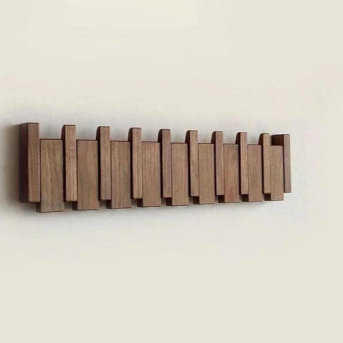 Væg Piano Knagerække I Træ - Retractable - Kompakt - Moderne Wall Hooks Danmarkmode.dk