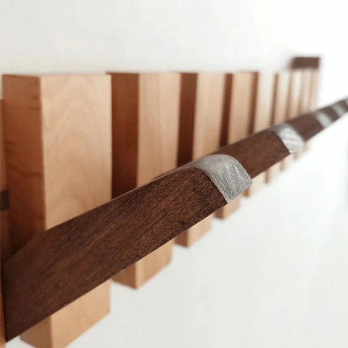 Væg Piano Knagerække I Træ - Retractable - Kompakt - Moderne Wall Hooks Danmarkmode.dk