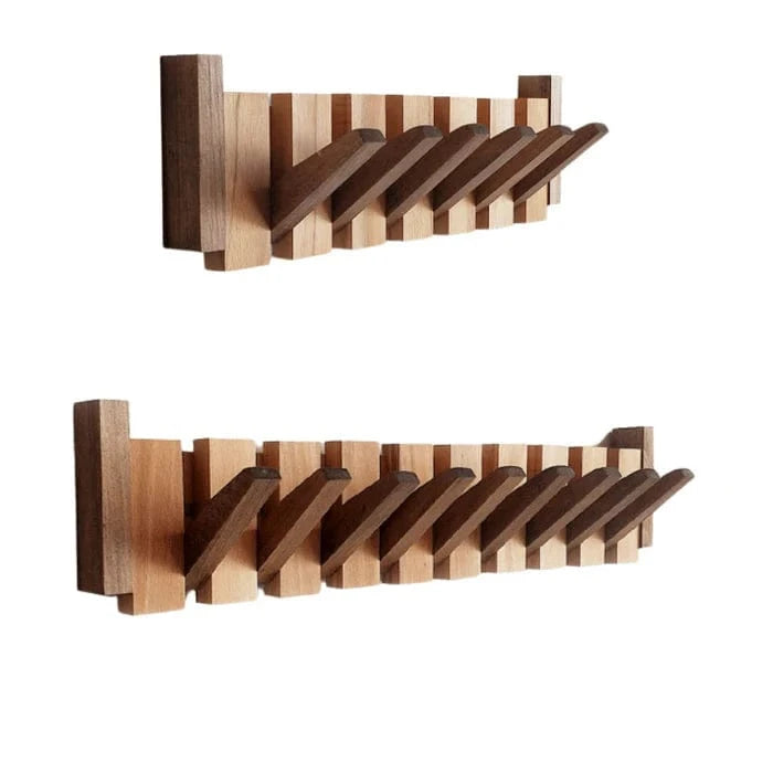 Væg Piano Knagerække I Træ - Retractable - Kompakt - Moderne Wall Hooks Danmarkmode.dk