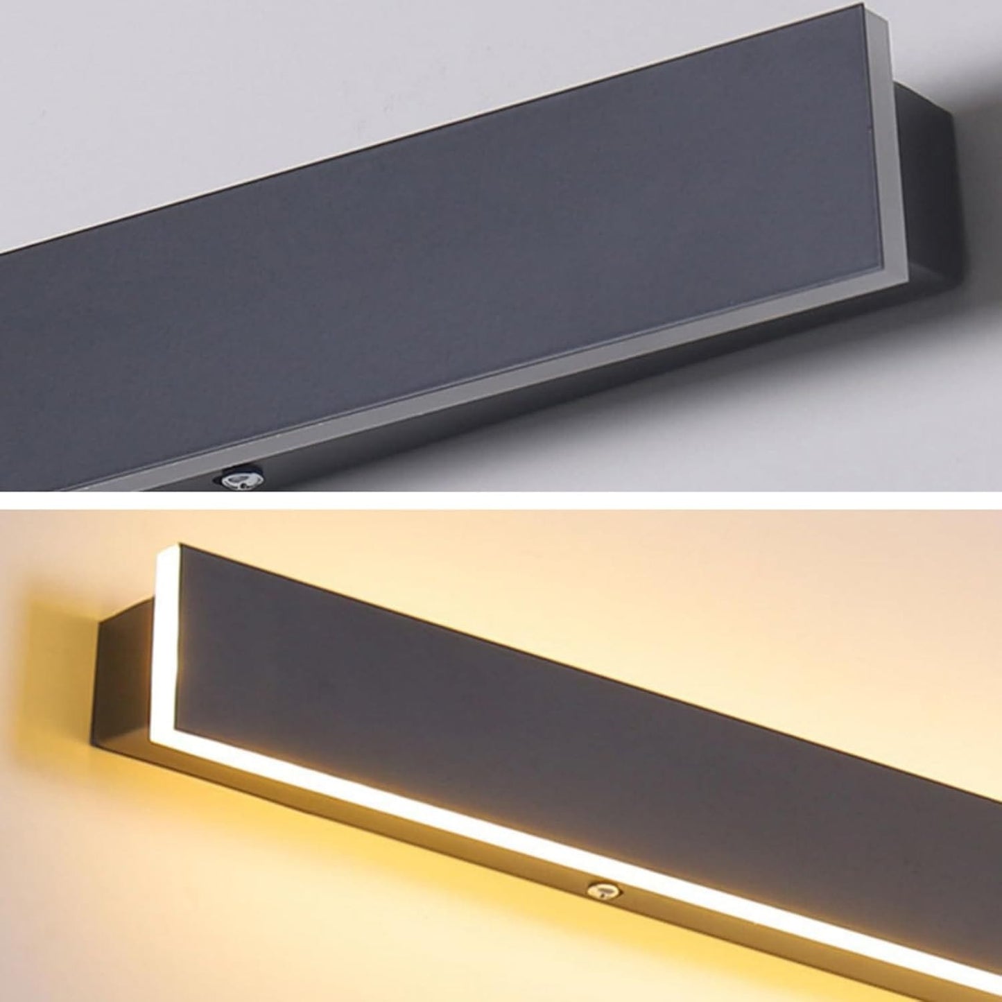 Vandtæt Rektangel Dæmpbar LED Væglampe - Udendørs Lys - Akryl - Aluminium Wall Light Fixtures Danmarkmode.dk
