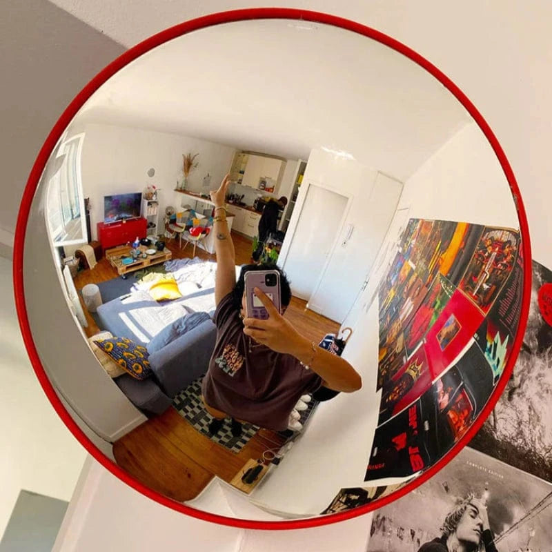 Vidvinkel Sikkerhed Konveks Spejl - Trafikspejl - Rund - 30cm Security Mirrors Danmarkmode.dk