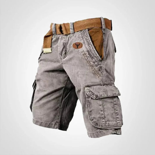 Vintage Cargo Shorts Herre - Streetwear - Brunt Bælte - Loose - Sommer Shorts Cargo Shorts Danmarkmode.dk