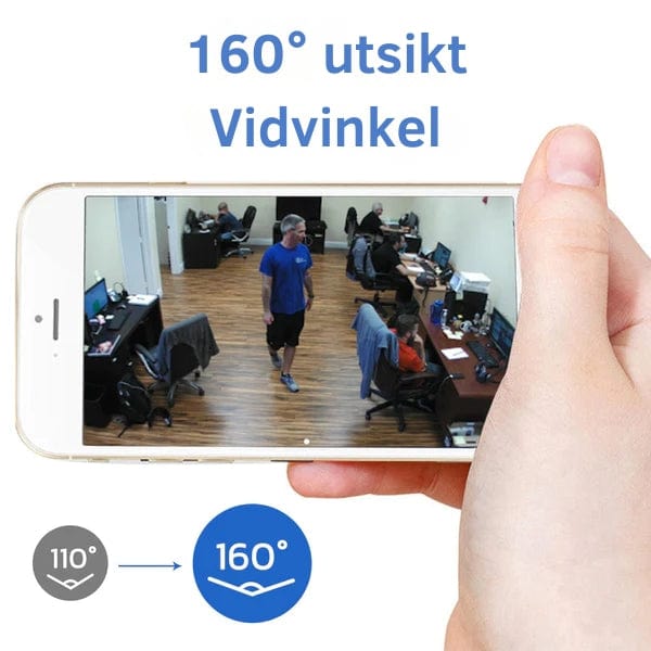 WiFi Kamera, Lang Batterilevetid, HD Optagelse, Bærbar, Sort, Unisex Mini Camera Danmarkmode.dk