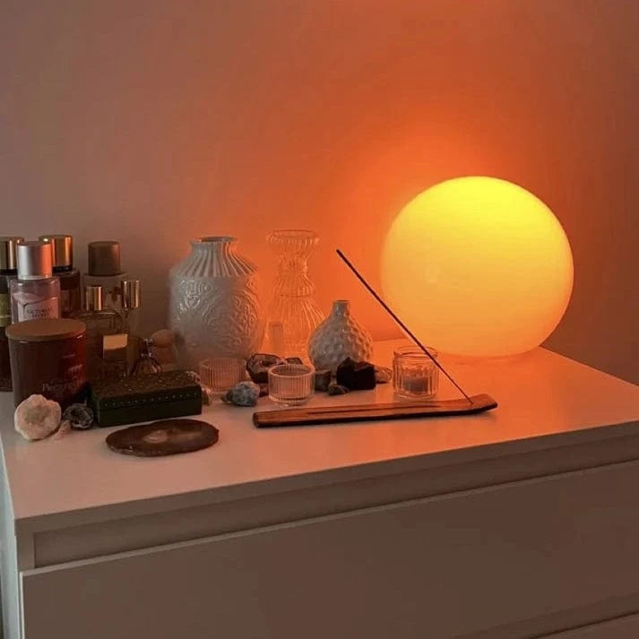 16 Farver Justerbar LED Kuglelampe - Vandtæt - Natlampe - Værelsesindretning Table Lamps Danmarkmode.dk