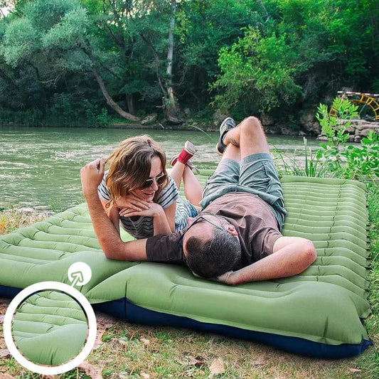 2 Personer Luftmadras med Pumpe - Udendørs - Camping - Ergonomisk Air Mattress Danmarkmode.dk